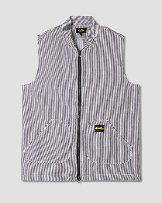 Work Vest (rayure en hickory vieilli)