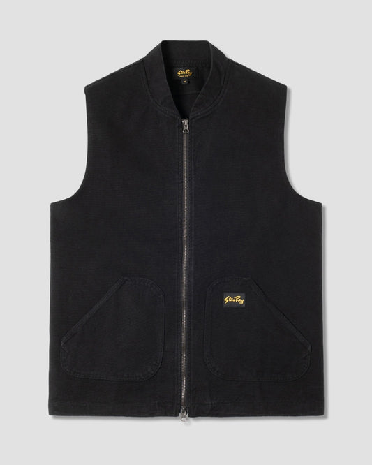 Work Vest (noir délavé)