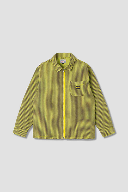 Chemise zippée (lime/noir hickory)