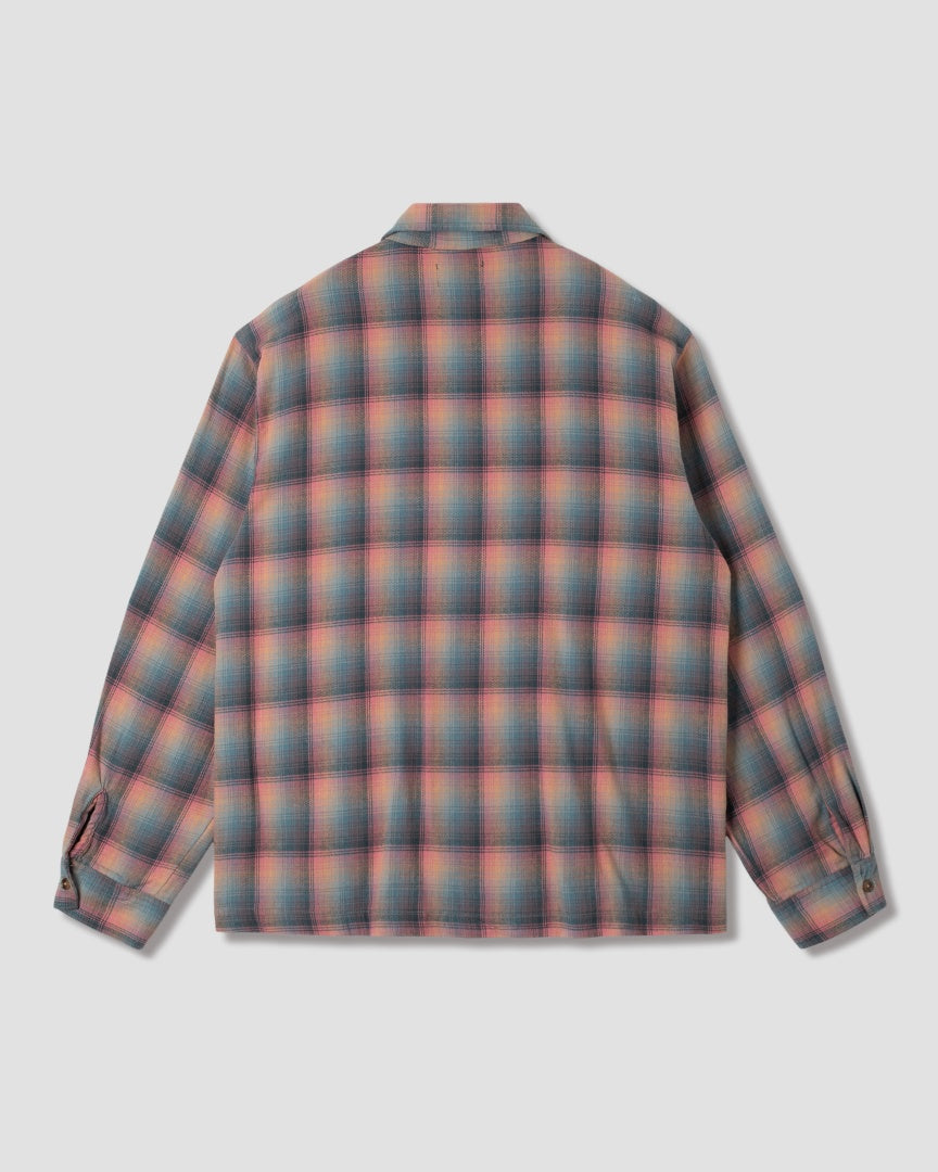 Zip Shirt (Pink/Teal Plaid)