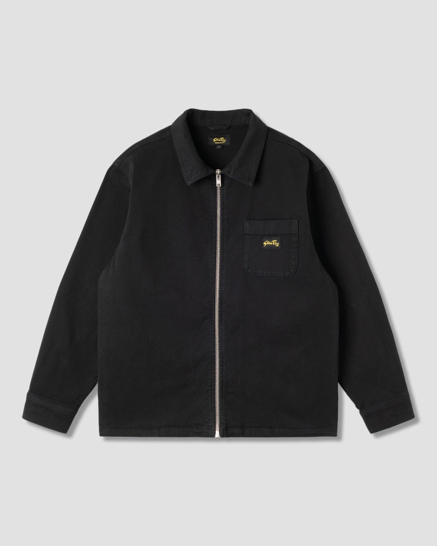 Zip Shirt (Washed Black Canvas)