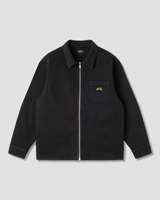 Zip Shirt (Washed Black Canvas)