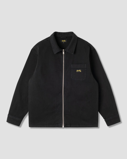 Zip Shirt (Washed Black Canvas)