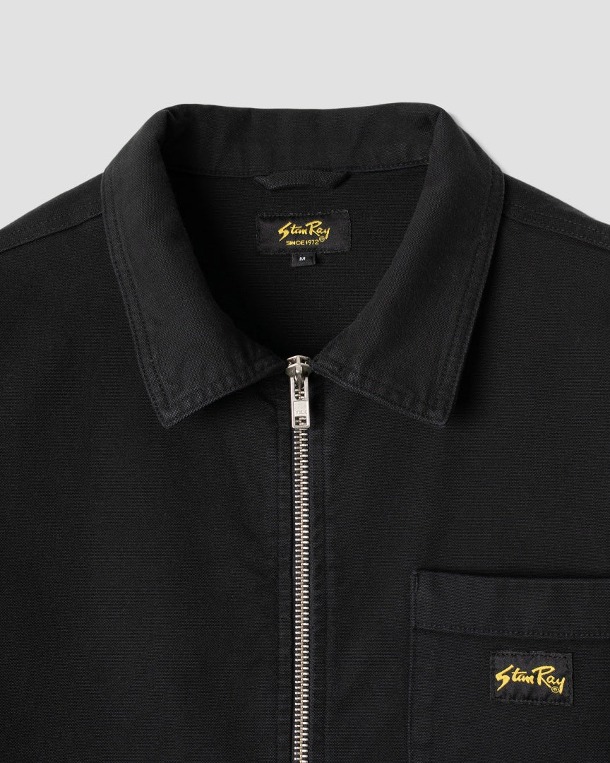 Zip Shirt (Washed Black Canvas)