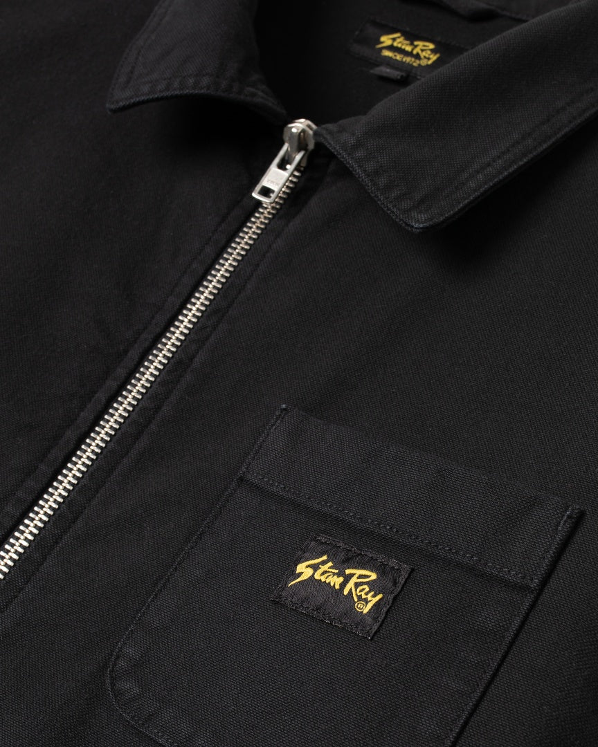 Zip Shirt (Washed Black Canvas)