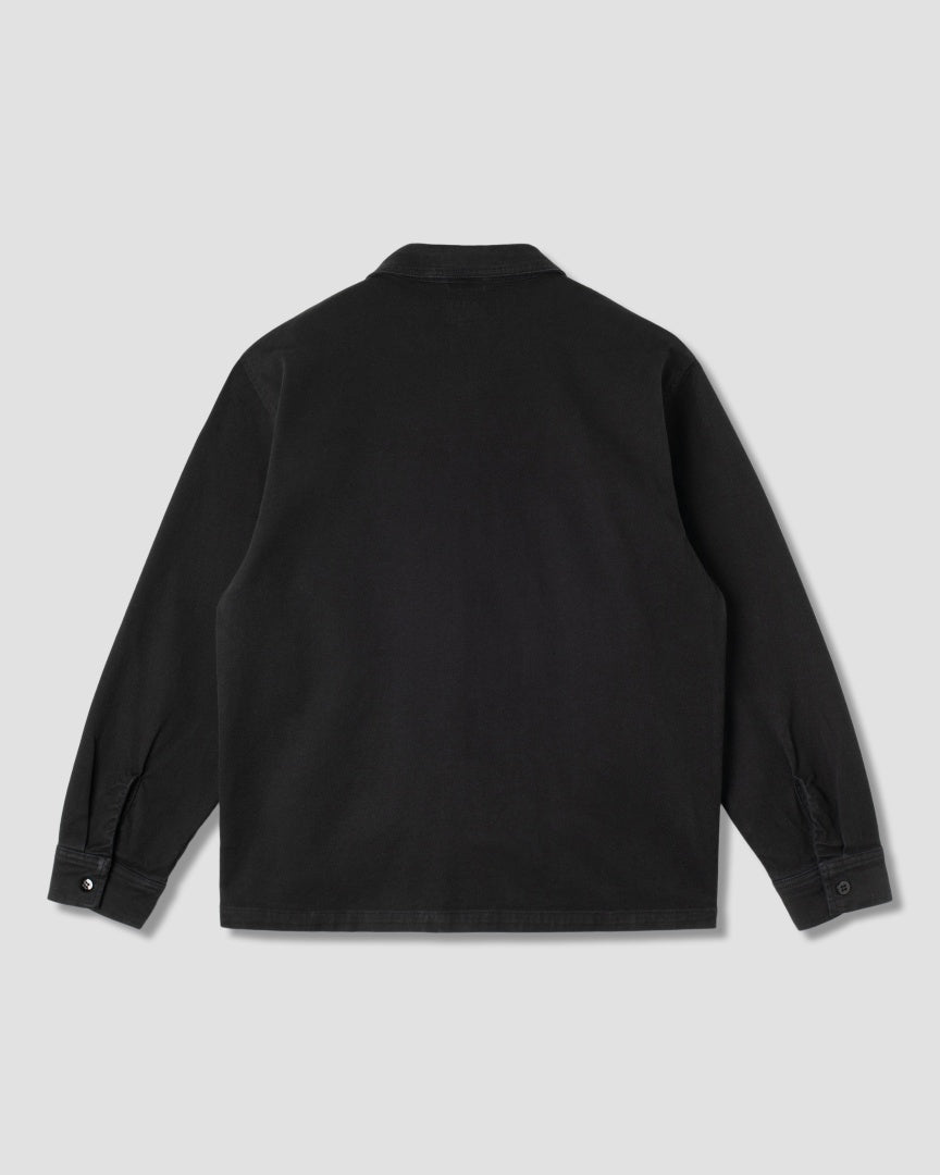 Zip Shirt (Washed Black Canvas)